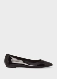 Jemma Patent Ballerinas, Black, hi-res
