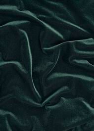 Aimee Velvet V Neck 3/4 Sleeve Top, Ponderosa Green, hi-res