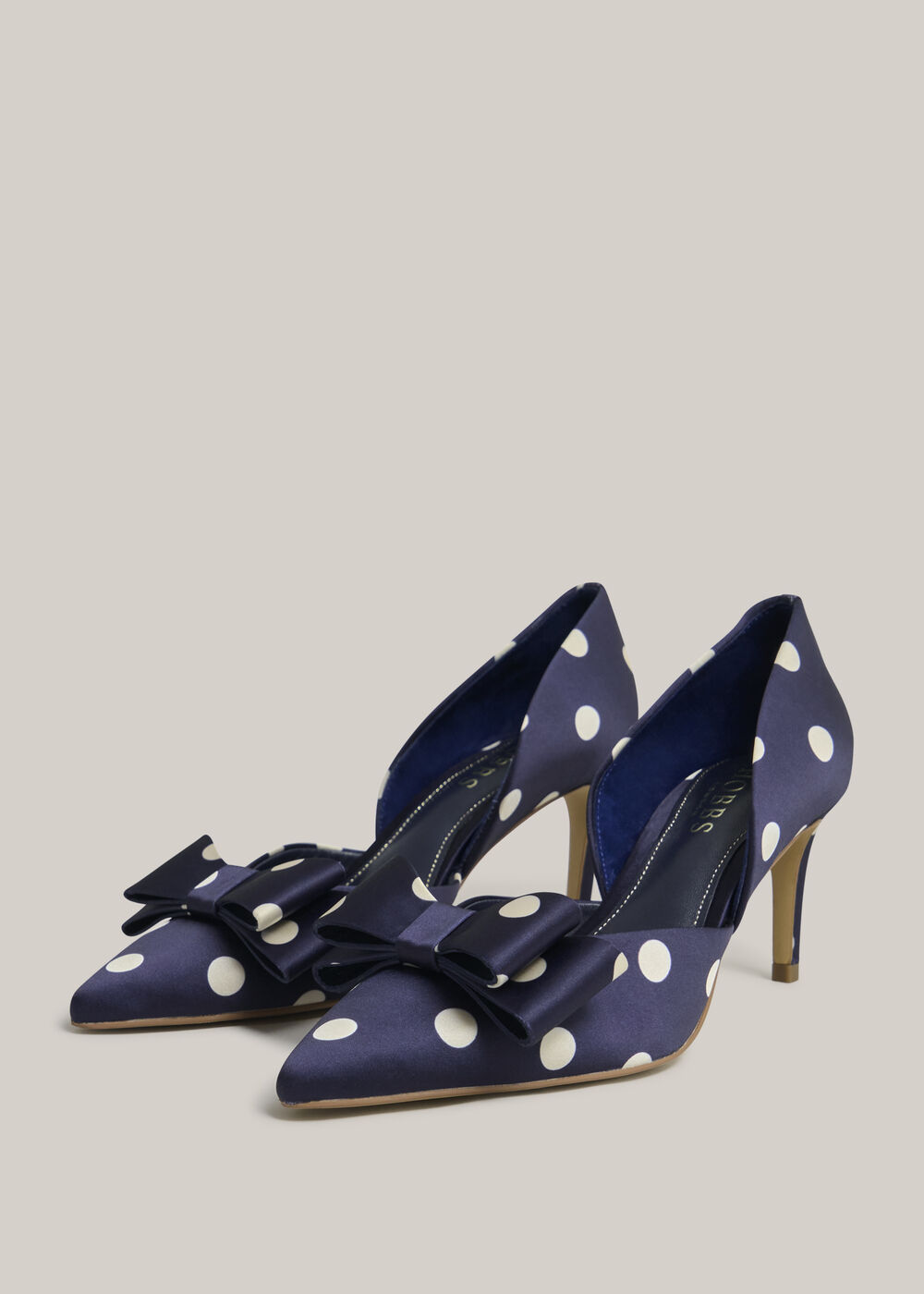 Elva Bow Spot Courts, Midnight Ivory, hi-res