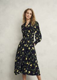 Everly Dress, Navy Multi, hi-res