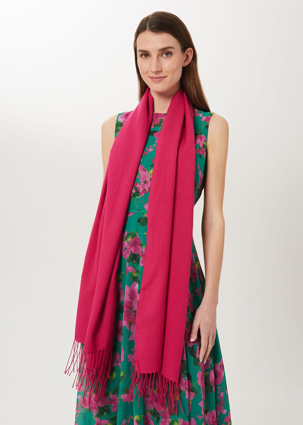 Matilda Scarf, Fuchsia, hi-res