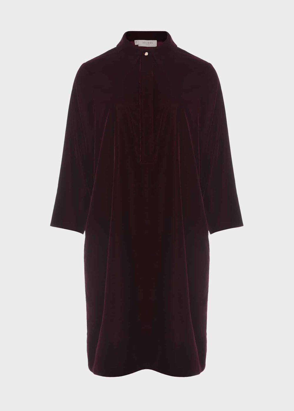 Velvet Marciella Dress, Wine Red, hi-res