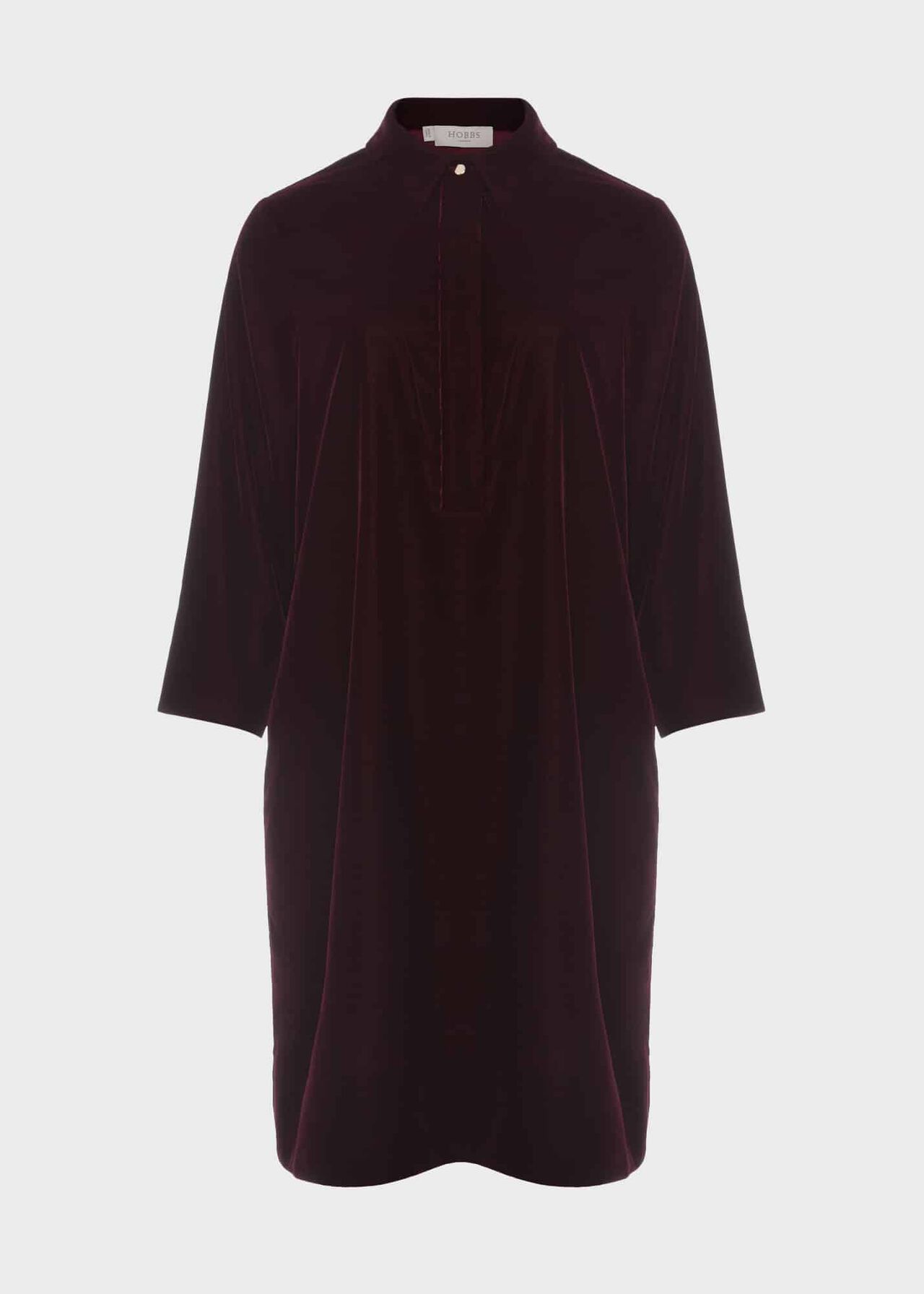 Velvet Marciella Dress, Wine Red, hi-res