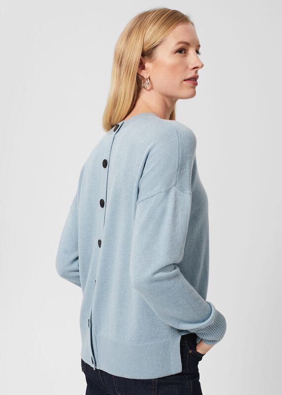 Lydia Button Jumper With Cashmere
