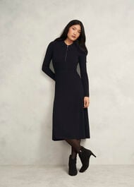 Marta Knitted Dress, Black, hi-res