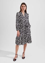 Mallory Dress, Navy Ivory, hi-res