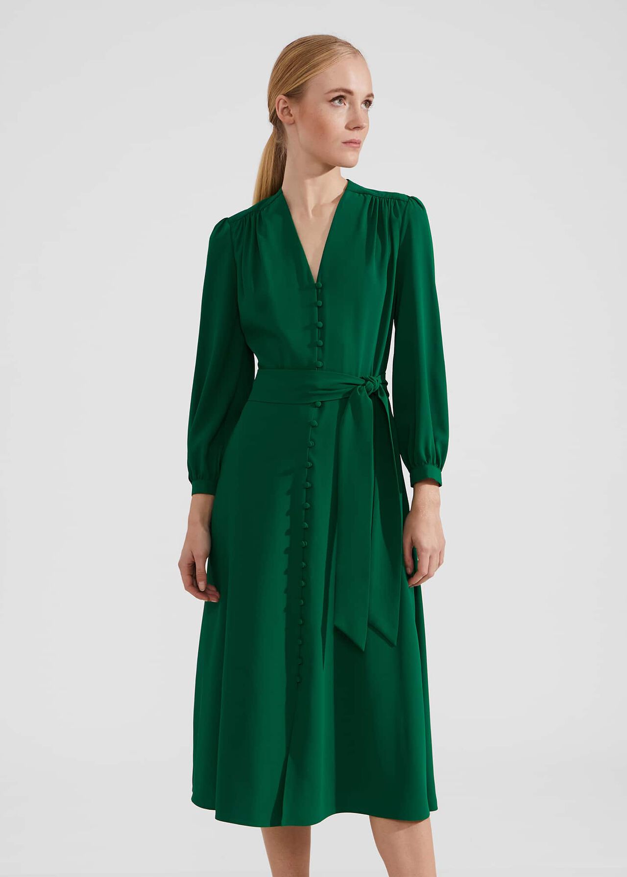 Magnolia Dress, Green, hi-res