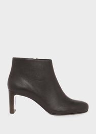 Lizzie Leather Ankle Boots, Black, hi-res