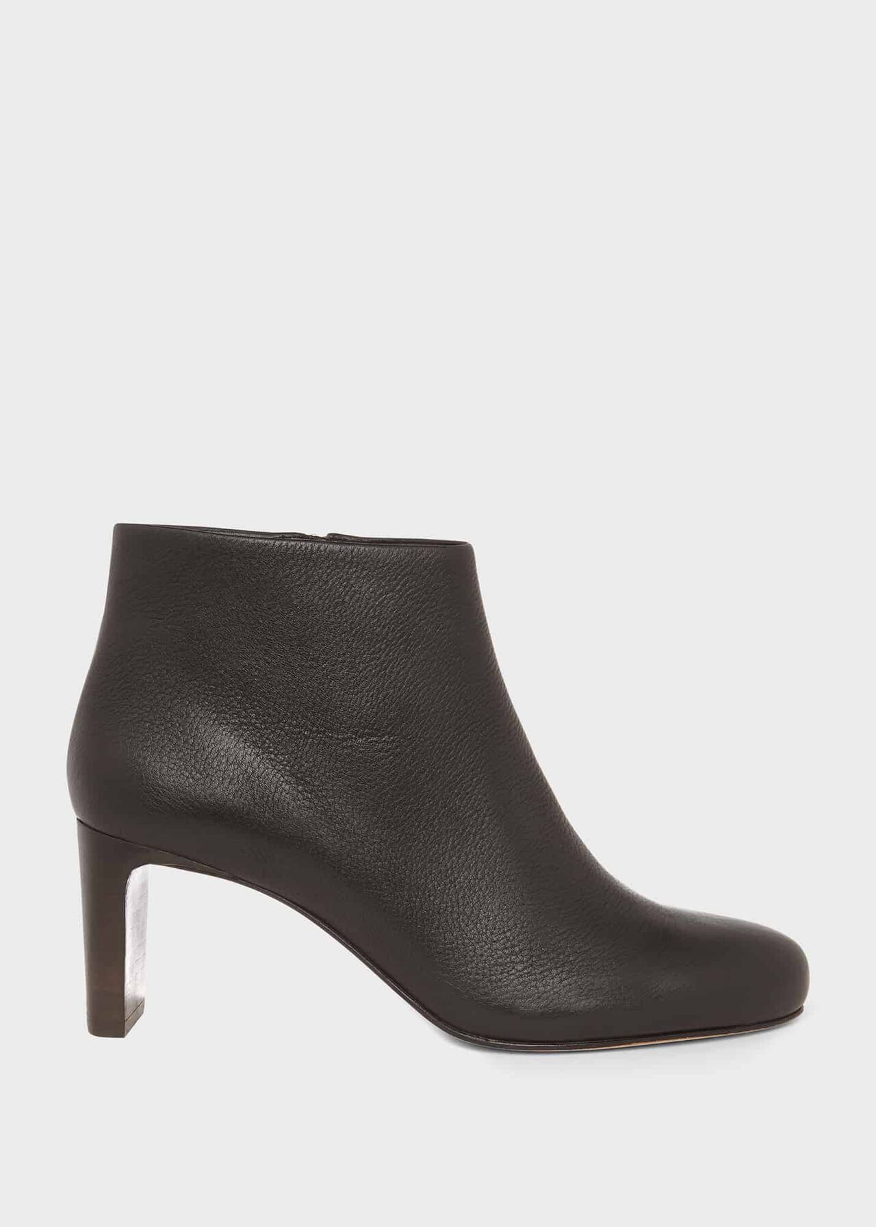Lizzie Leather Ankle Boots, Black, hi-res
