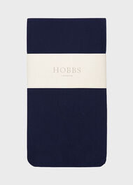 60-Denier Opaque Black Tights, Navy, hi-res