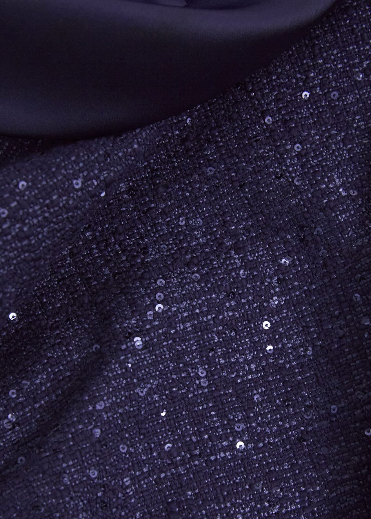 Prisha Sequin Tweed Dress, Midnight Navy, hi-res