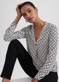 Nelle Top, Ivory Black, hi-res