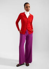 Blanche Cardigan, Red, hi-res