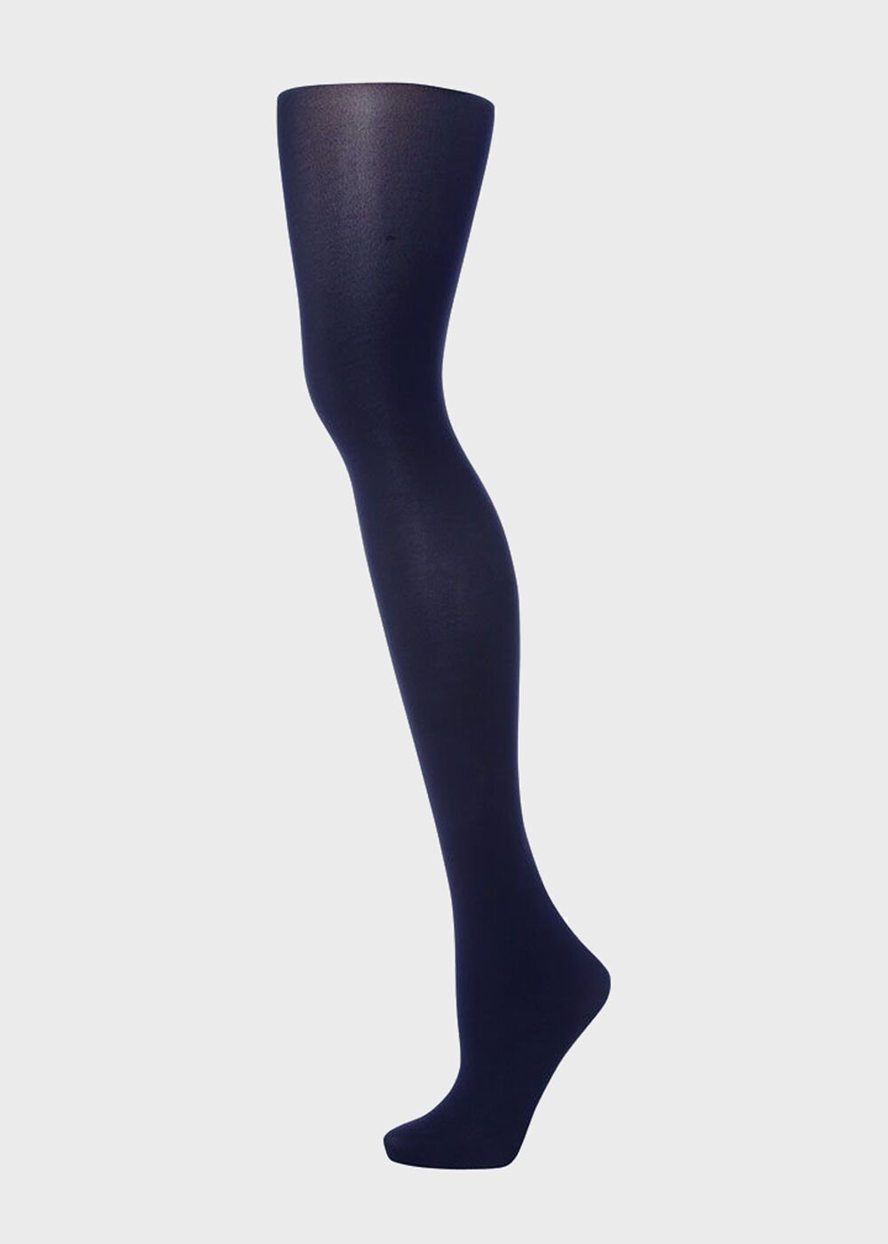 60-Denier Opaque Black Tights, Navy, hi-res