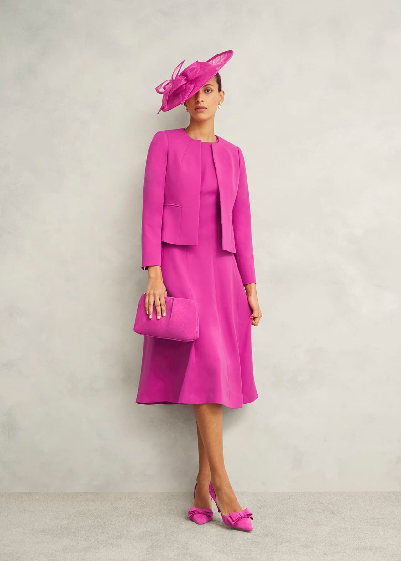 Eliana Dress, Bright Pink, hi-res