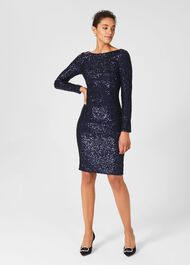 Sawyer Dress, Ink Blue, hi-res
