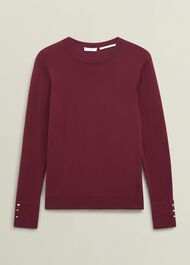 Penny Merino Jumper, Beryl Red, hi-res