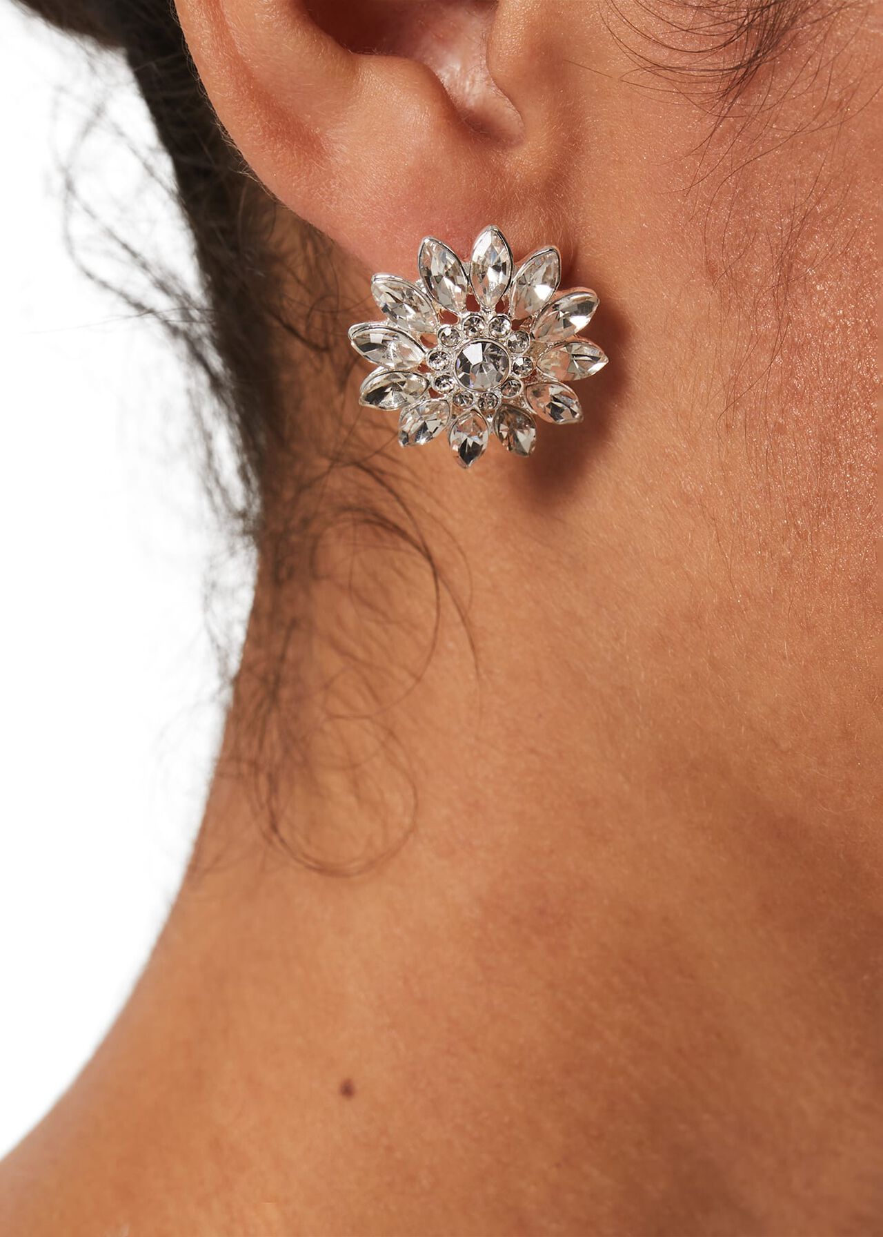 Tina Earrings, Silver, hi-res