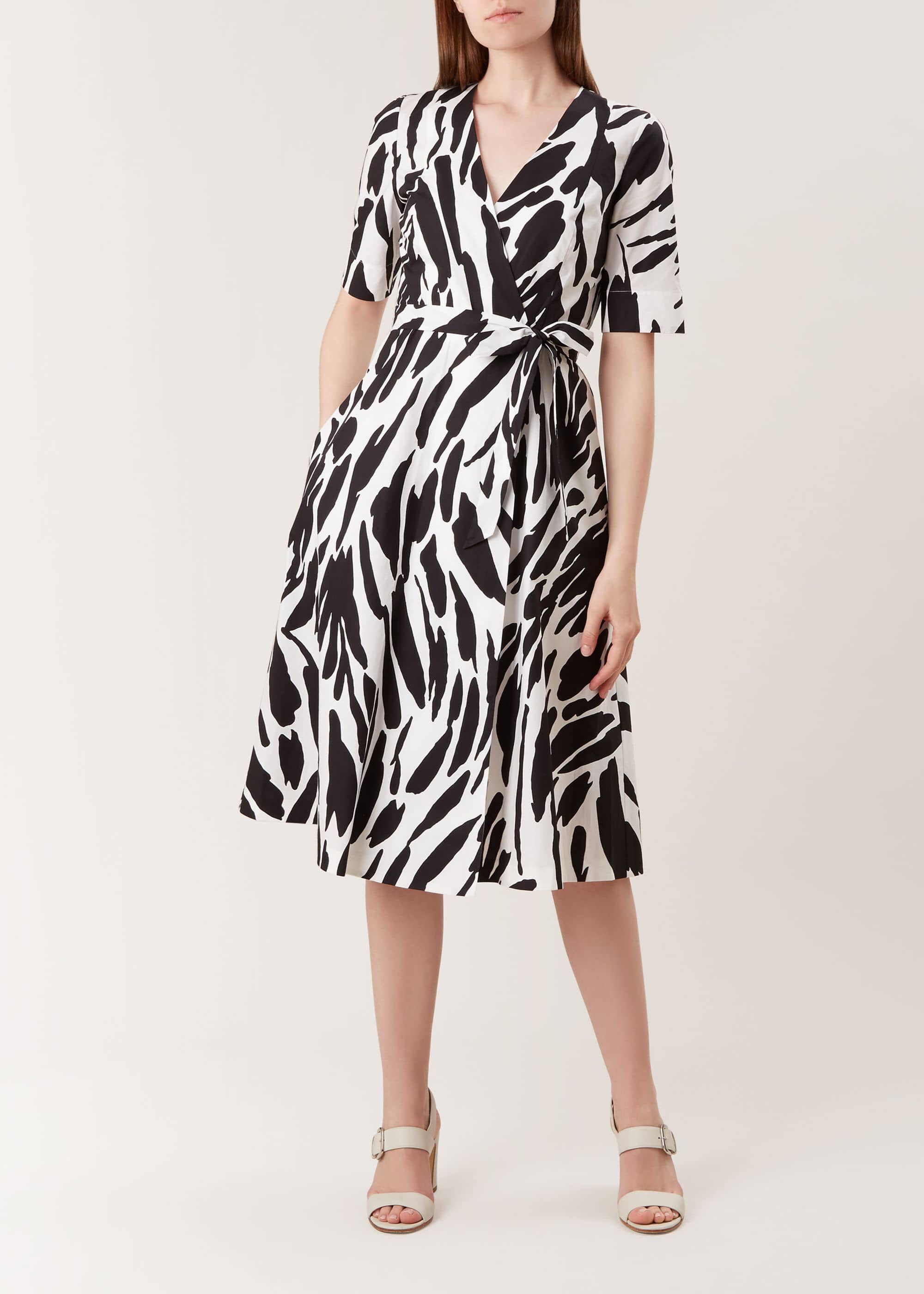 snakeskin smock dress