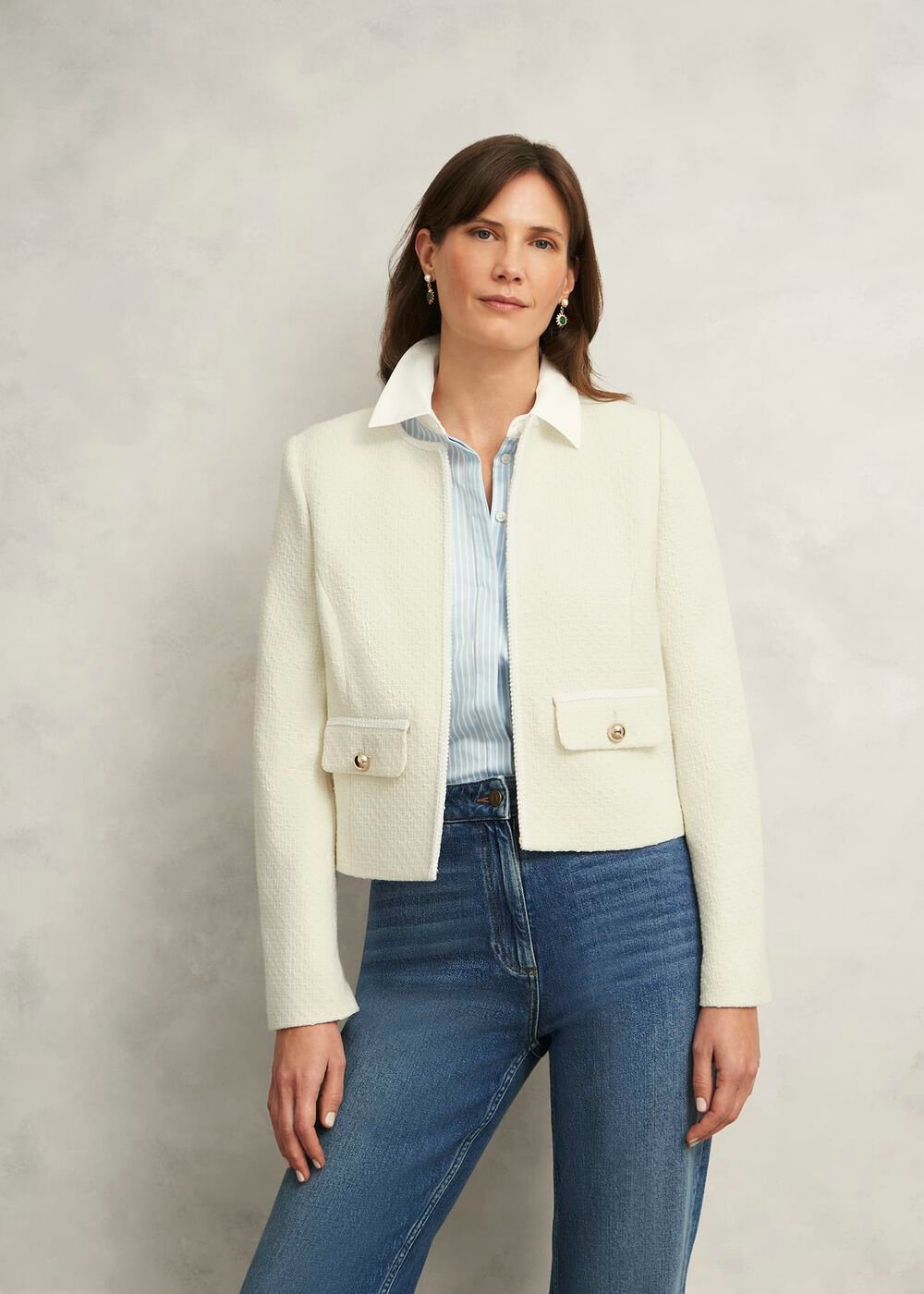 Hattie Jacket, Ivory, hi-res