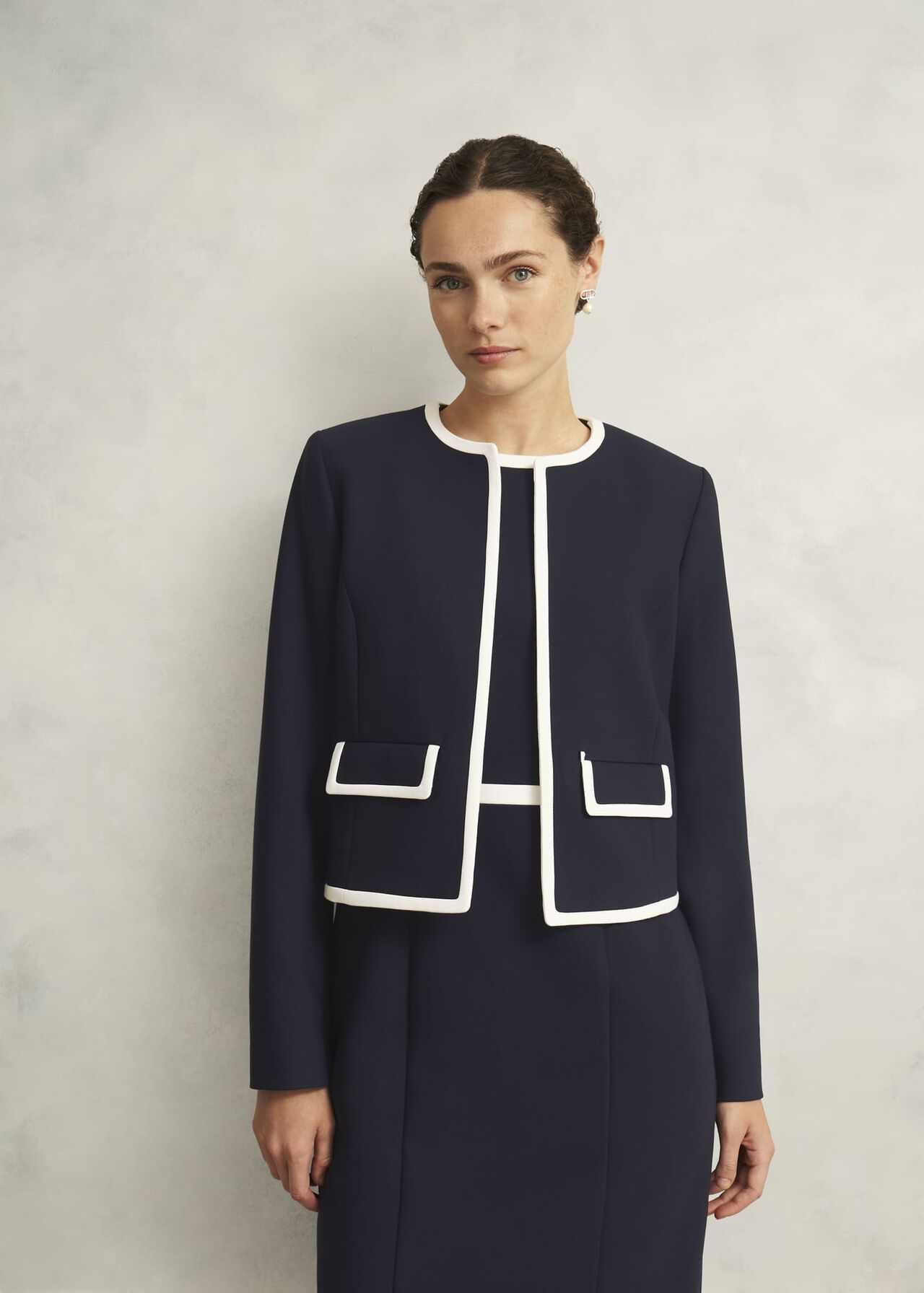 Sally Jacket, Navy Ivory, hi-res