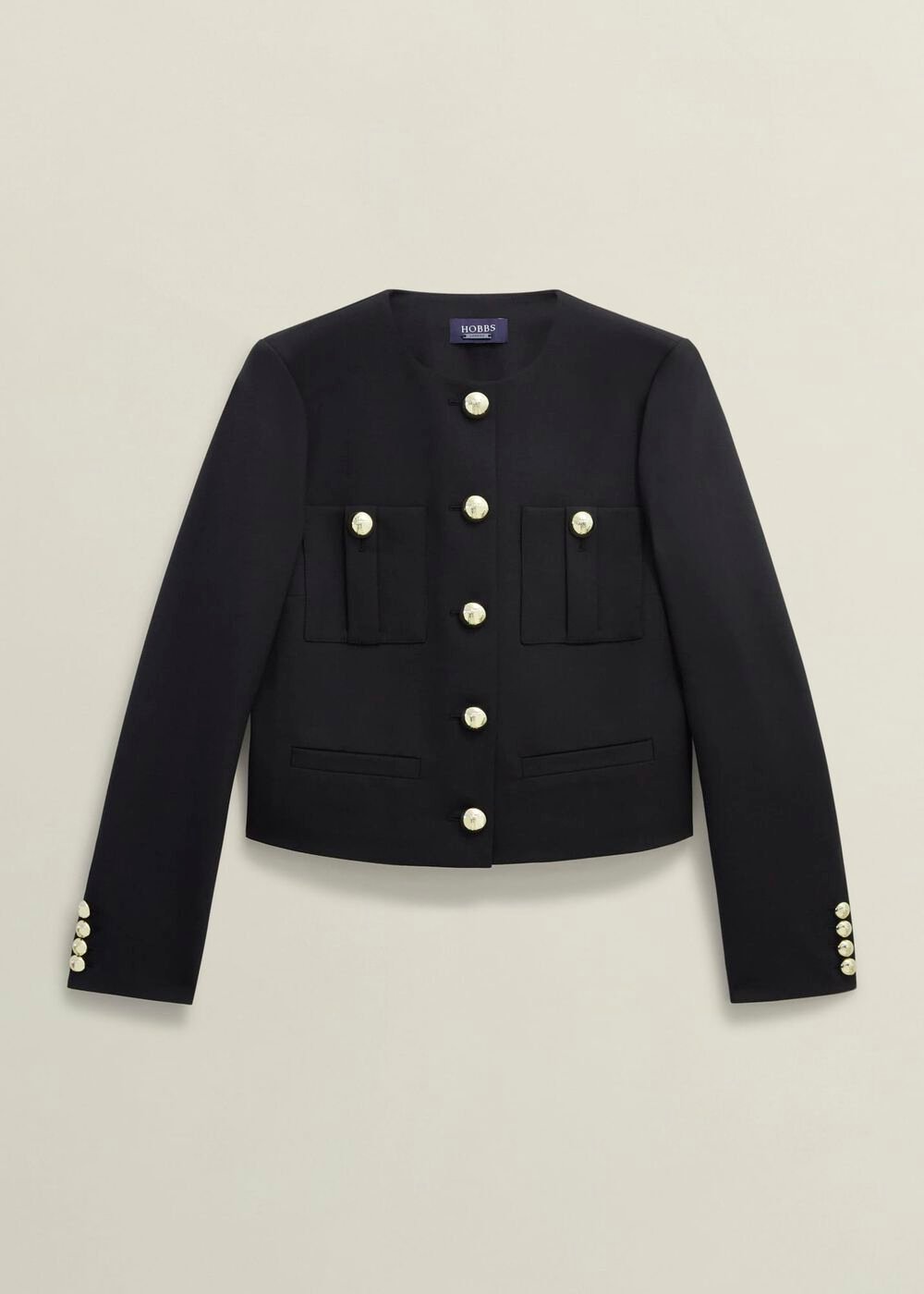 Sinclair Jacket With Wool, Black, hi-res