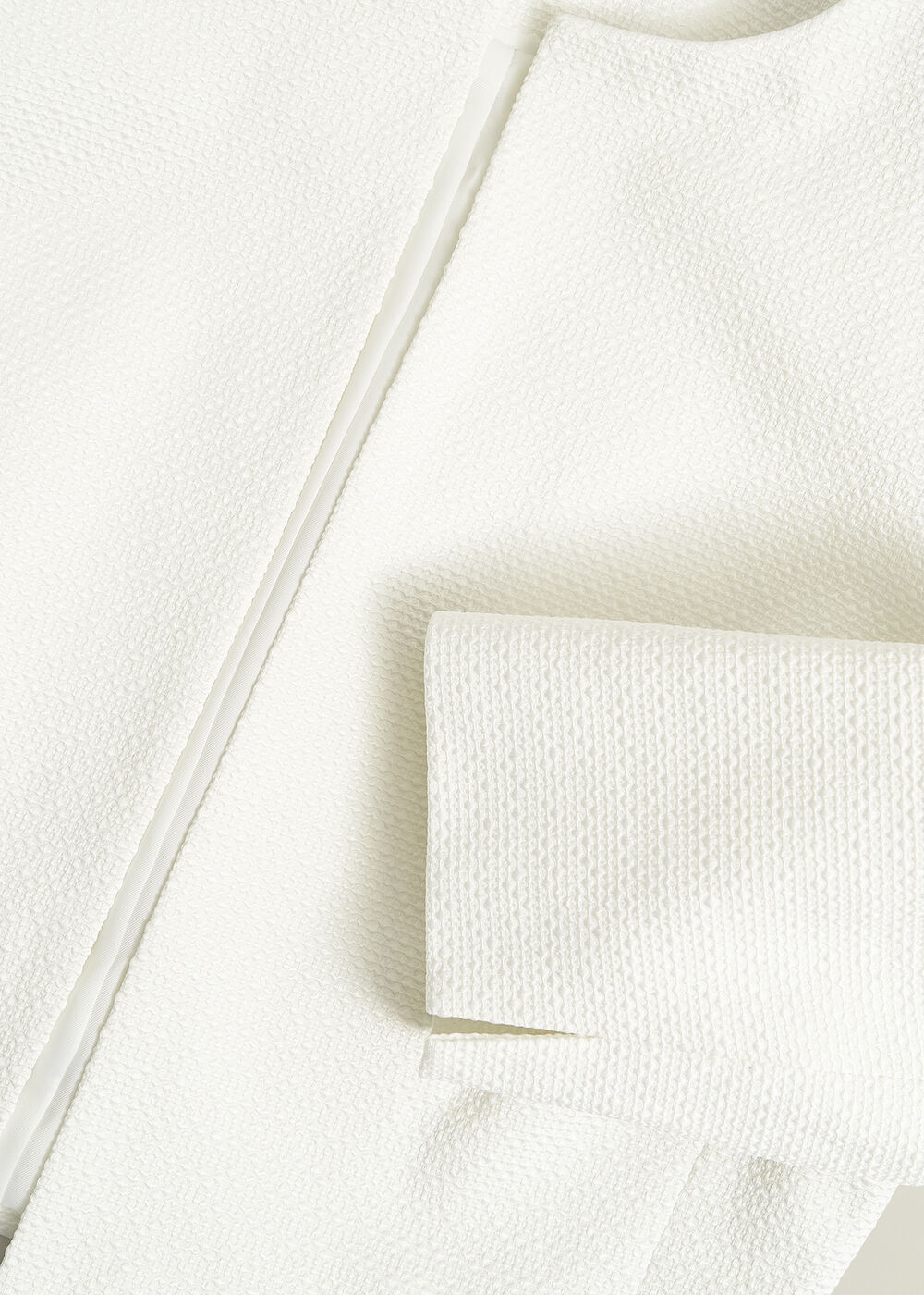 Elize Textured Jacket, Ivory, hi-res