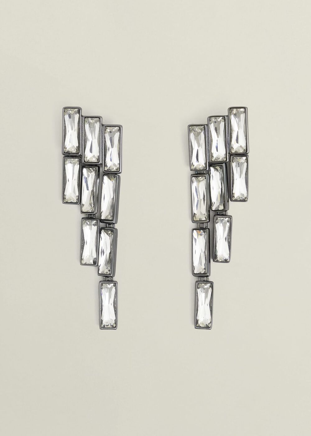 Reese Earrings, Silver, hi-res
