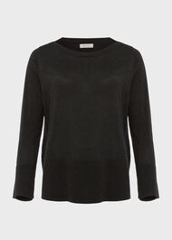 Logan Sparkle Jumper, Dark Green, hi-res