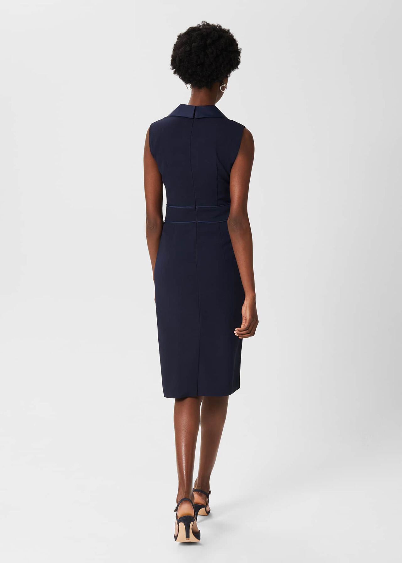 Kara Tux Shift Dress, Midnight Navy, hi-res