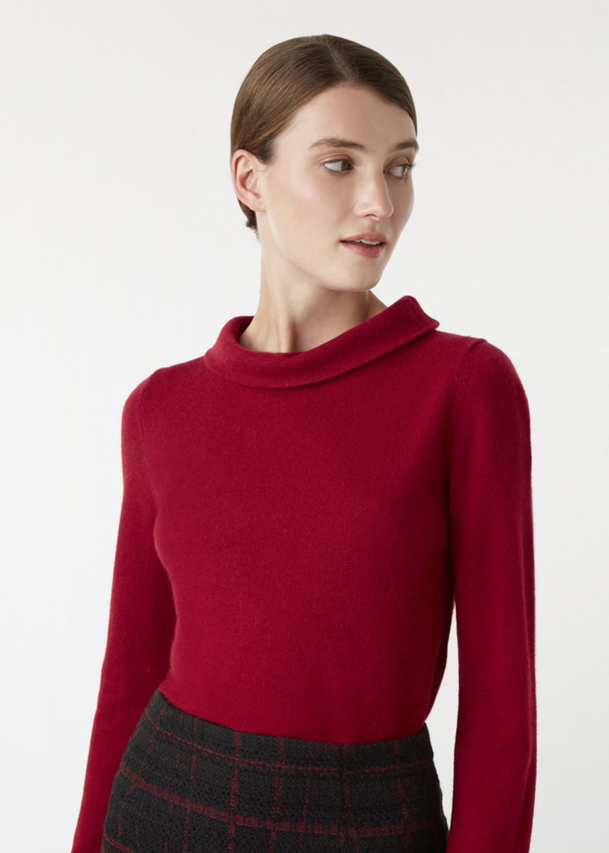 Raspberry cashmere sweater clearance