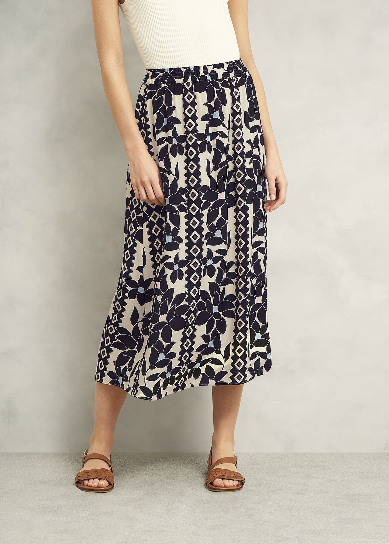 Lyra Skirt, Navy Multi, hi-res
