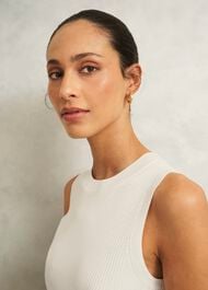 Aubrey Knitted Top, Hobbs Ivory, hi-res