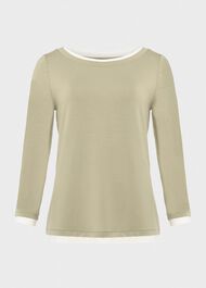 Delaney Top, Green Ivory, hi-res