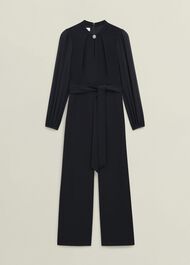 Rosamund Gem Detail Jumpsuit, Black, hi-res