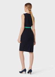 Nala Dress, Navy Green Ivry, hi-res