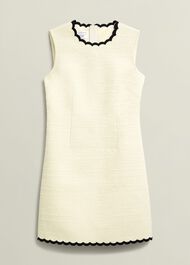 Laskett Boucle Mini Dress, Buttercream, hi-res