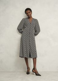 Zadie Dress, Black Cream, hi-res