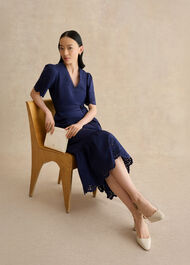 Meghan Dress, True Navy, hi-res