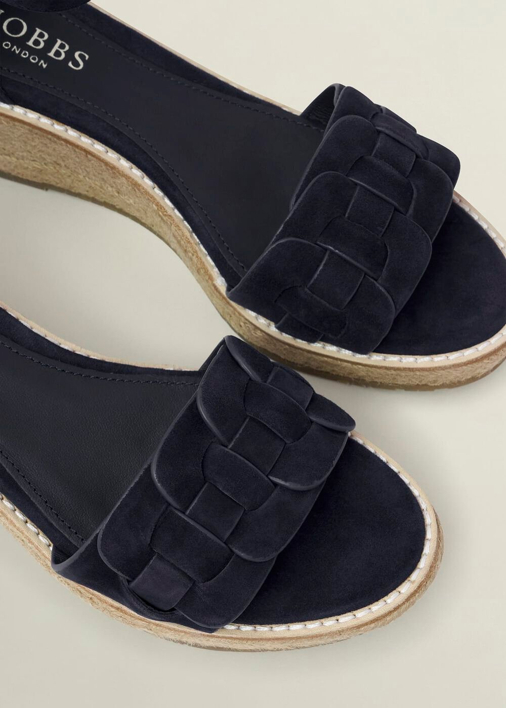 Francis Suede Espadrilles, Hobbs Navy, hi-res