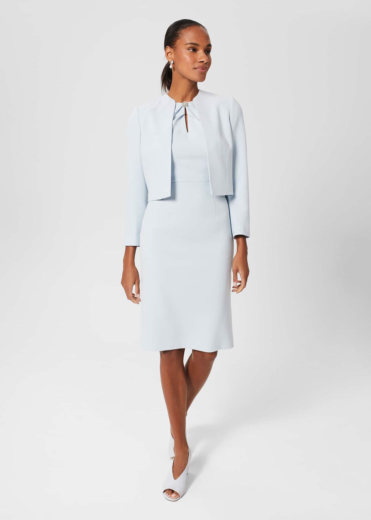 Gabrielle Shift Dress, Pale Blue, hi-res