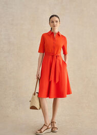 Loretta Dress, Tomato Red, hi-res