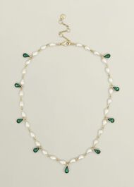 Laurie Necklace, Gold Green, hi-res
