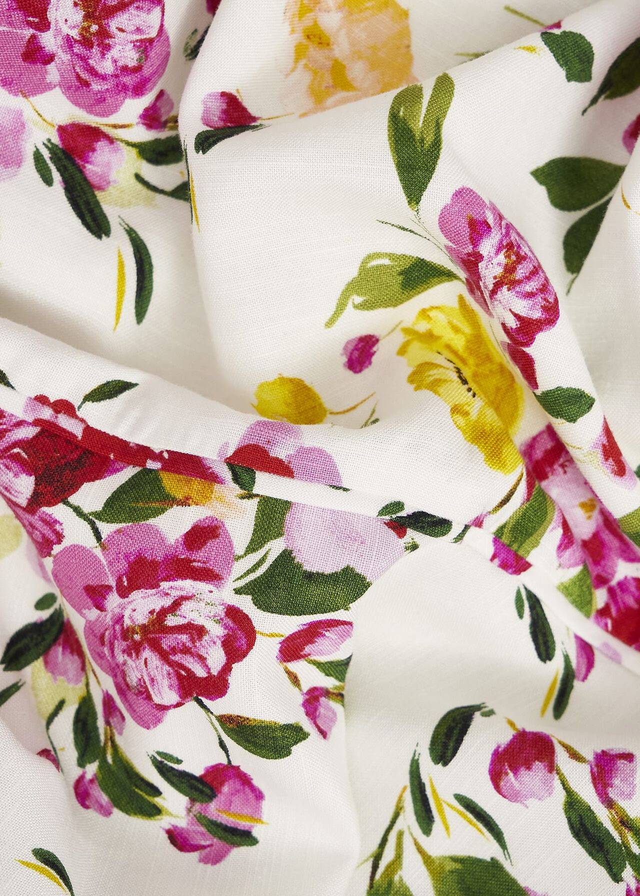 Carly Linen Dress, Ivory Multi, hi-res