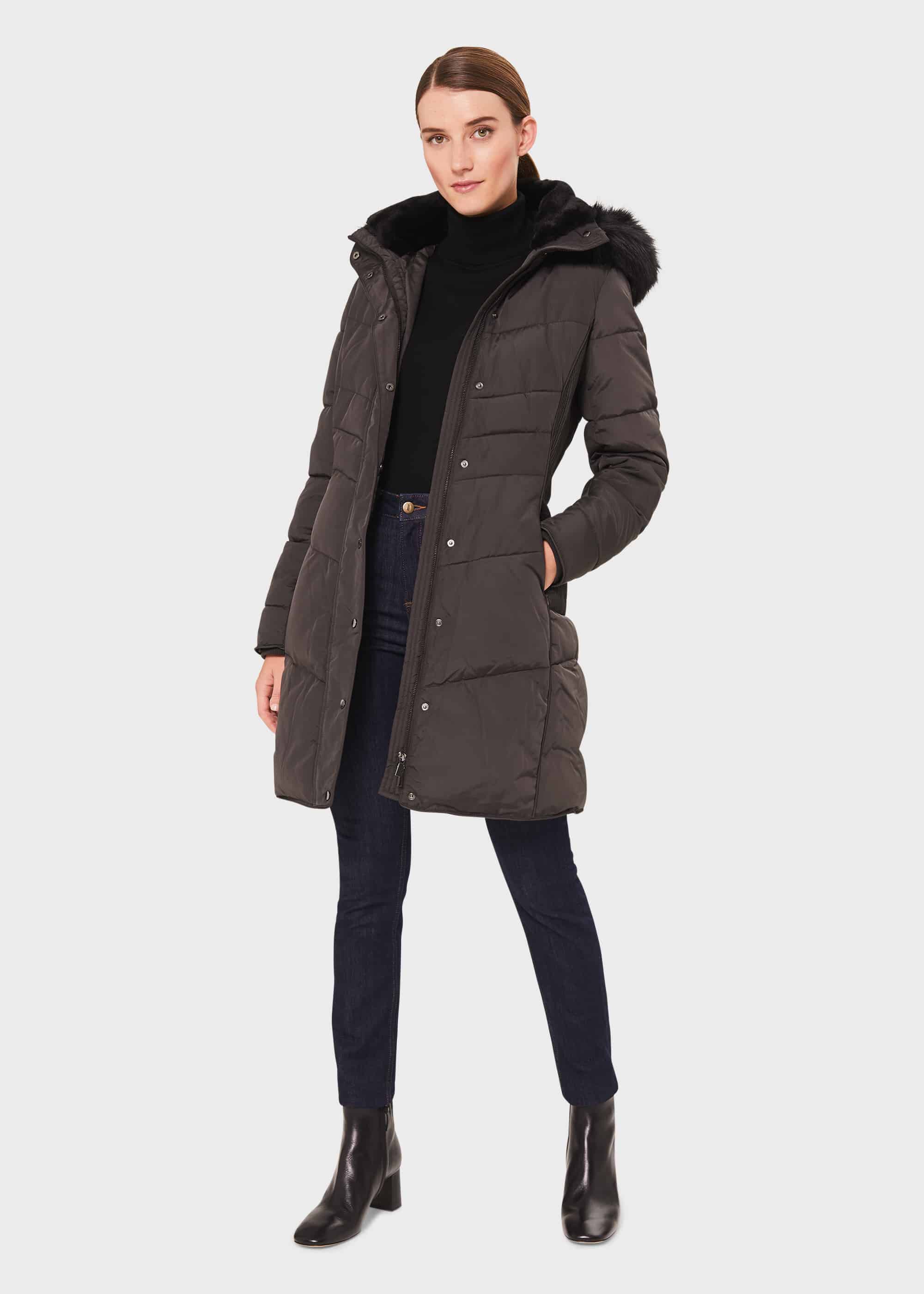 BCBGeneration Womens Charcoal Gray A-Line Coat