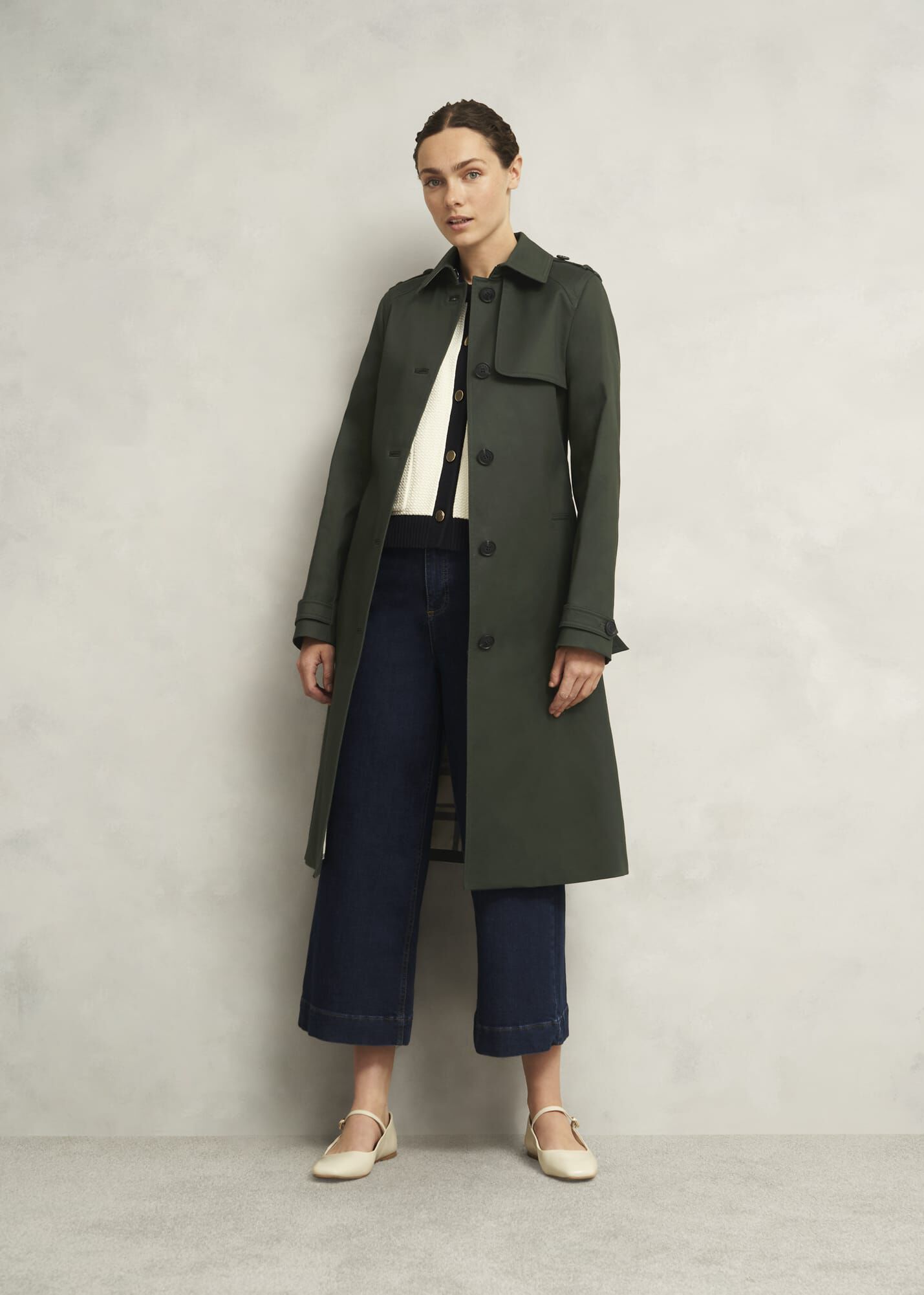 【関税なし】HOBBS ホッブス Hallie トレンチコート Hallie Shower Resistant Trench Coat | Hobbs US |