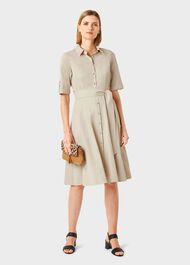 Tyra Fit And Flare Dress, Stone, hi-res