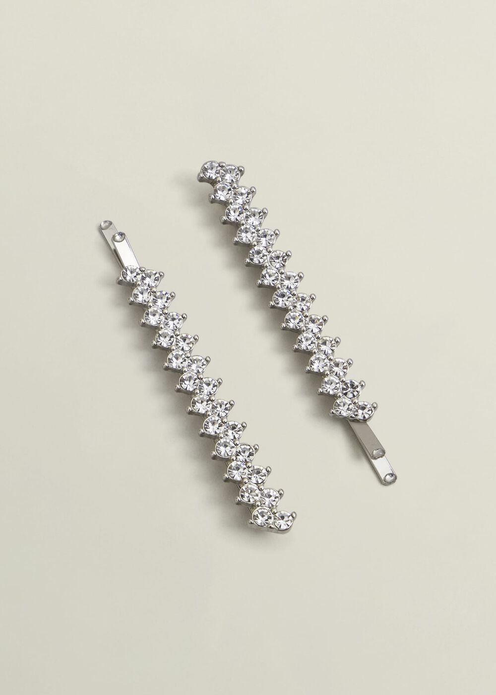 Verona Hair Clips, Silver, hi-res