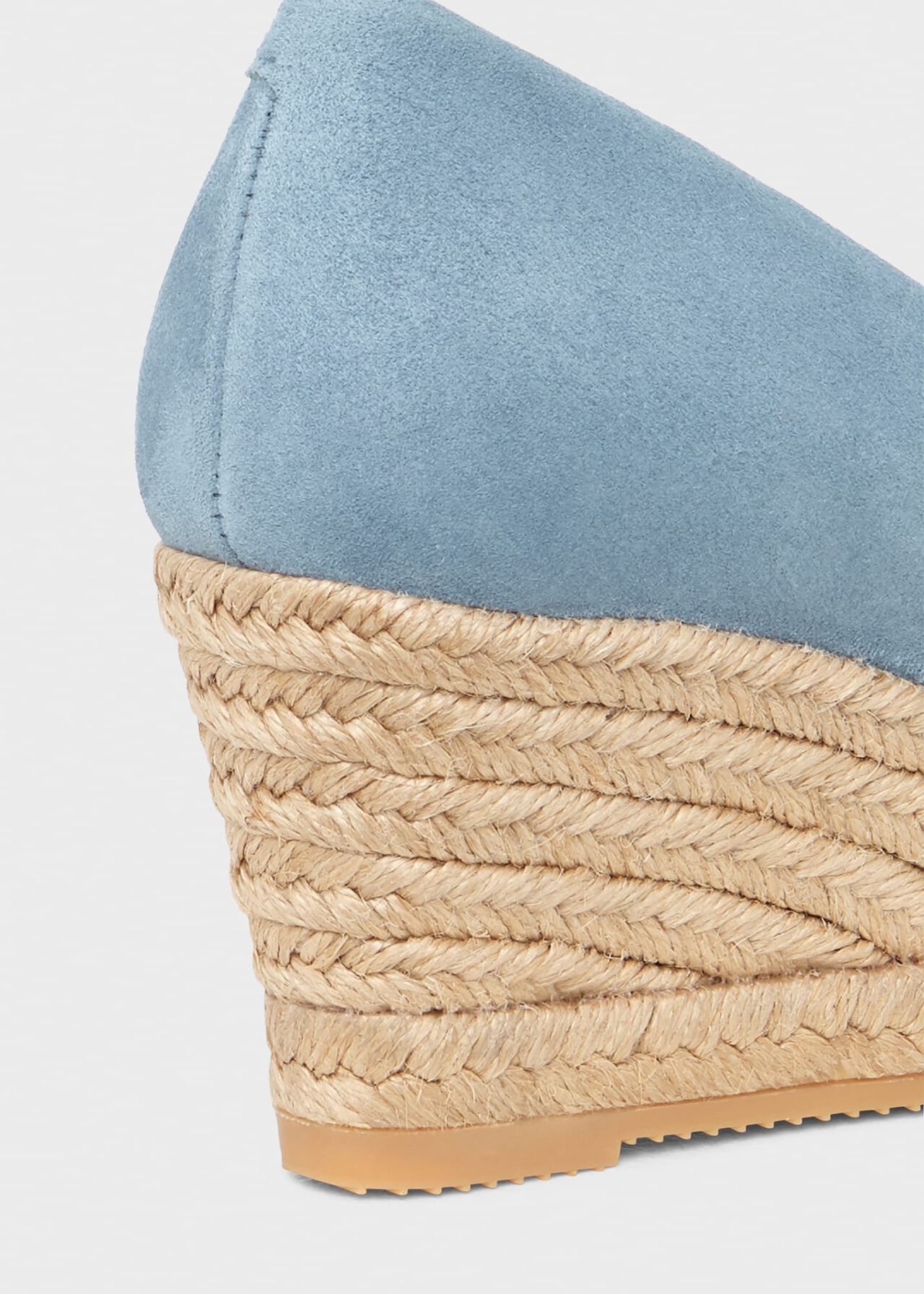 Anna Espadrille Court Shoes, Cornflower Blue, hi-res