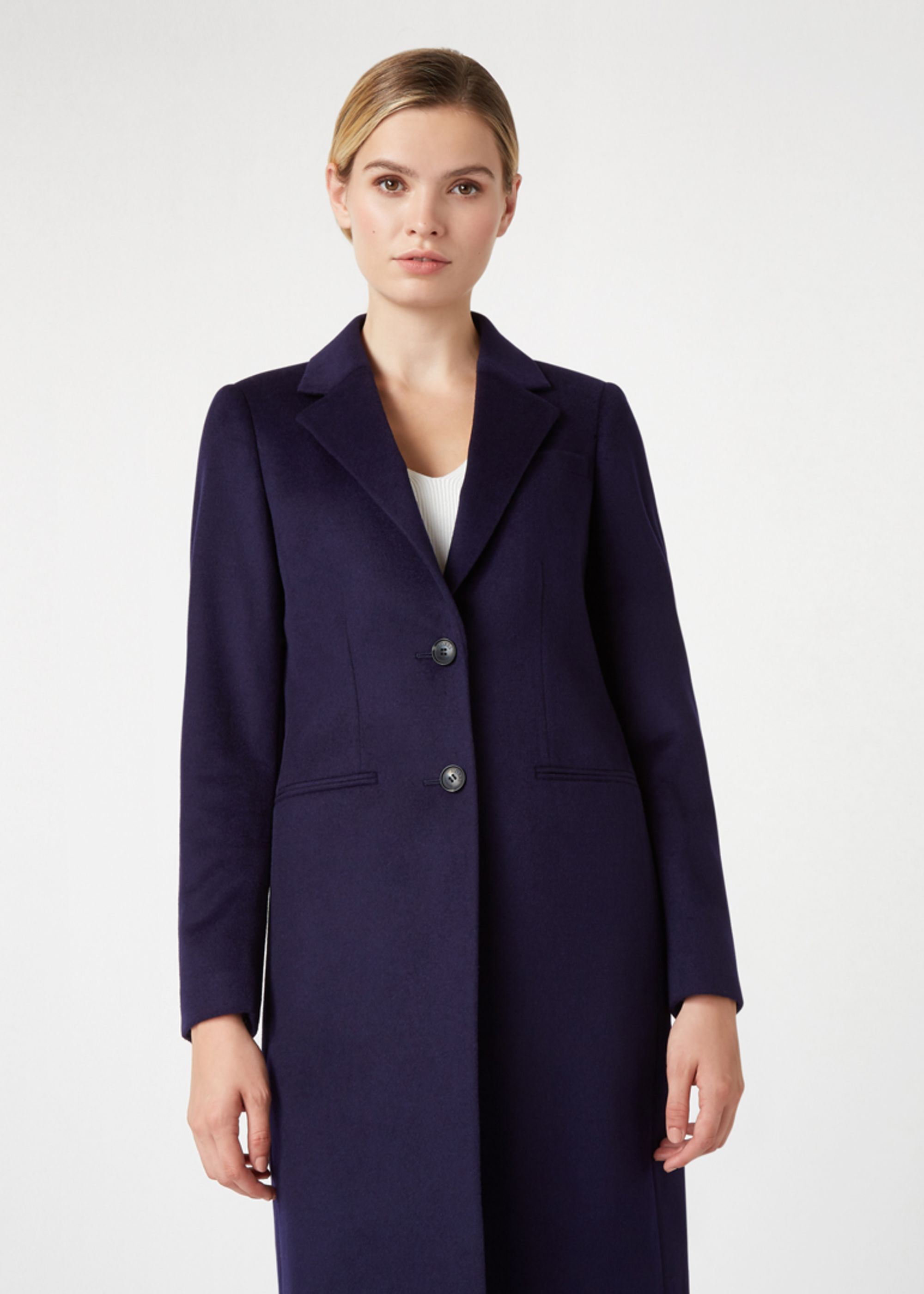 petite navy coat